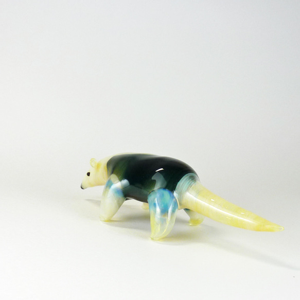 ミナミコアリクイ　中空ガラスの動物置物　ガラス細工　オブジェ 8枚目の画像