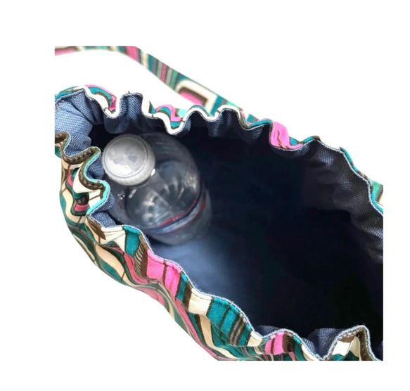 アフリカ布　バック　ショルダーバッグ　レトロ柄　アフリカン 7枚目の画像