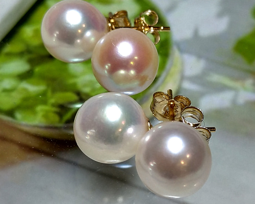 ♡期間限定販売【9】あこや真珠バロックパールのチャーム、ピアス、イヤリング♡ ♡期間限定販売【9】あこや真珠バロックパールのチャーム、ピアス