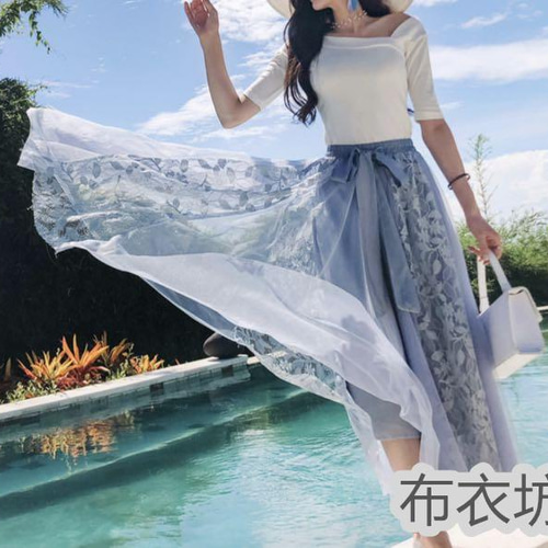 完売［NAVE]チュールフレアスカート