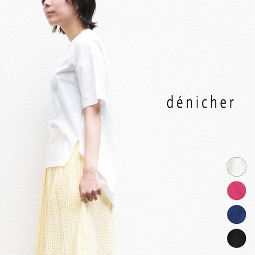 (20%OFF SALE) デニシェ denicher DC251517 天竺×60ローン プリント コンビ Tシャツ 半袖 2025SS 春夏 denicher (20%OFF SALE) デニシェ DC251517 天竺×60ローン