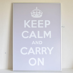 KEEP CALM AND CARRY ON ψ うす藤【B2フレーム付ポスター/送料無料】 4枚目の画像