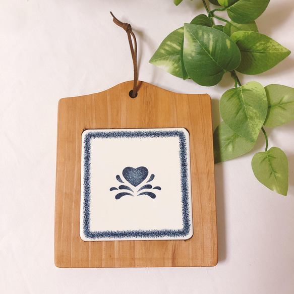 カントリーハートの鍋敷き ポットマット＊ その他キッチン小物 THREE