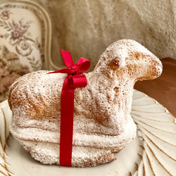 【今季完売/次回2025年3月予定】アニョー・パスカル(Mサイズ)〜アルザス地方のイースターのお菓子★羊の形の焼き菓子 3枚目の画像