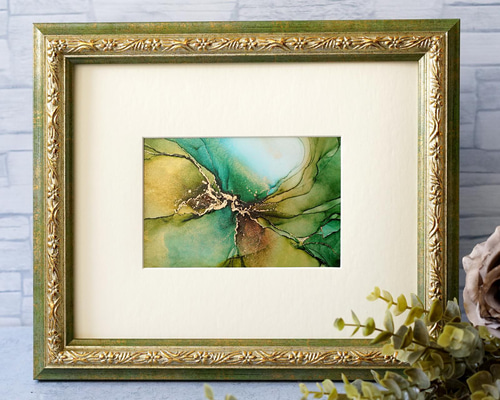 一点物】夢幻の森✴︎インテリアアート ( フレーム付 ) 絵画 IMPROVE