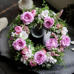 送料無料】かごアレンジ 造花 玄関ドアやプレゼントに aa-2218 アート