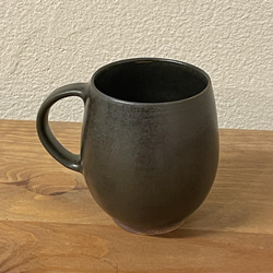 コロンとしたコーヒーカップ「ころころマグ（黒）」 2枚目の画像