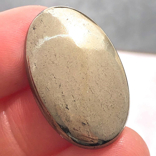 パイライト[137] 29x18mm 33Cts ルース ／天然石 ／ カボション 天然石