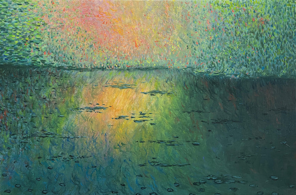 缶アート 油絵風 絵画