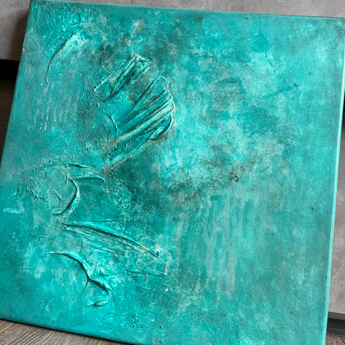 現代アート 30×30㎝ テクスチャーアート モダン 絵画 抽象画