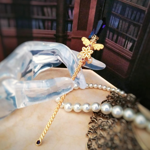 魔法の杖 かんざし ドール小物 パープル 初級魔法 メイジ専用 闇属性