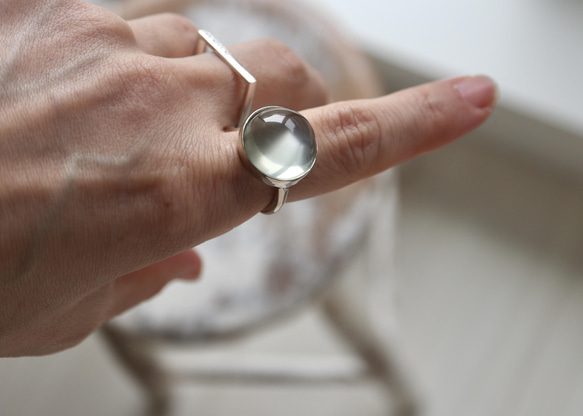 K10WG[月兎のmoonstone]ring 6枚目の画像