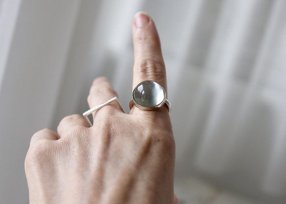 K10WG[月兎のmoonstone]ring 4枚目の画像