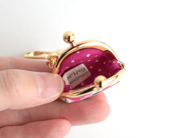 Tiny kiss lock purse keychain Liberty "Duchess" [154] 第4張的照片