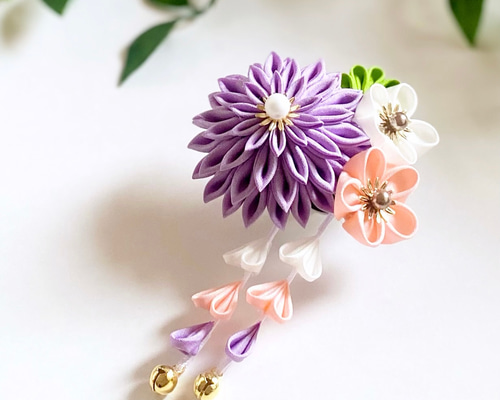 上質な髪飾りで豊かなハレの日を～ 七五三髪飾り3歳様向け（薄紫