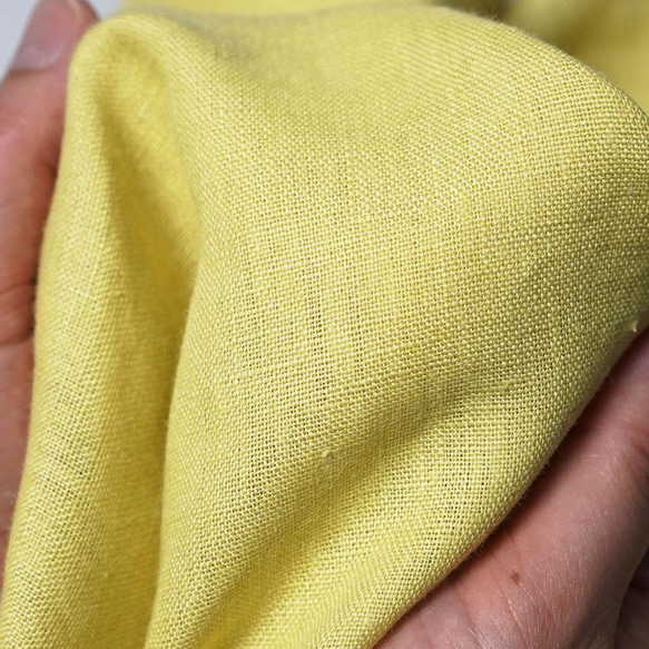 [wafu 介紹] Linen Top Rough 套頭衫有風/黃色 t050d-yew2 第11張的照片