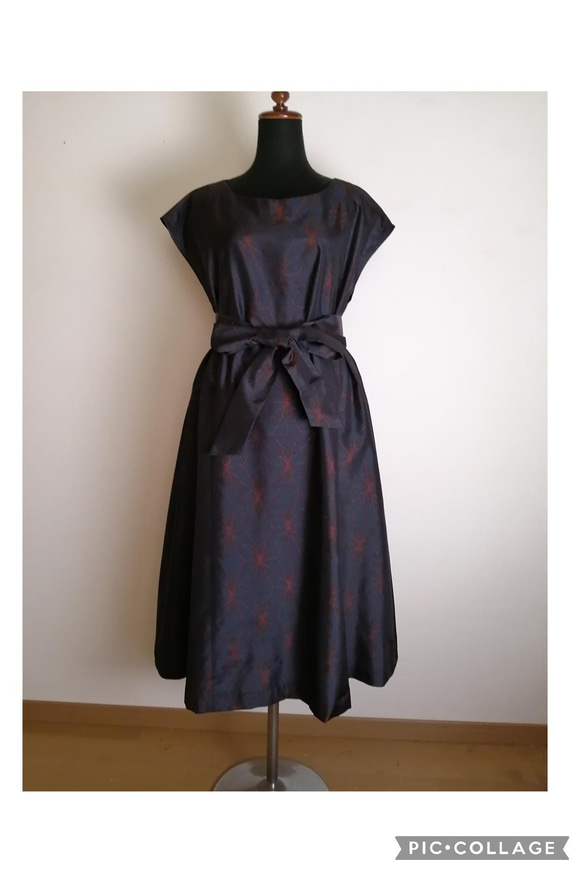 着物リメイク　ワンピース　ハンドメイド 