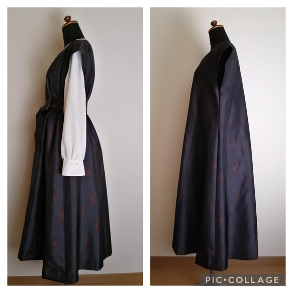 着物リメイク　ワンピース　ハンドメイド 