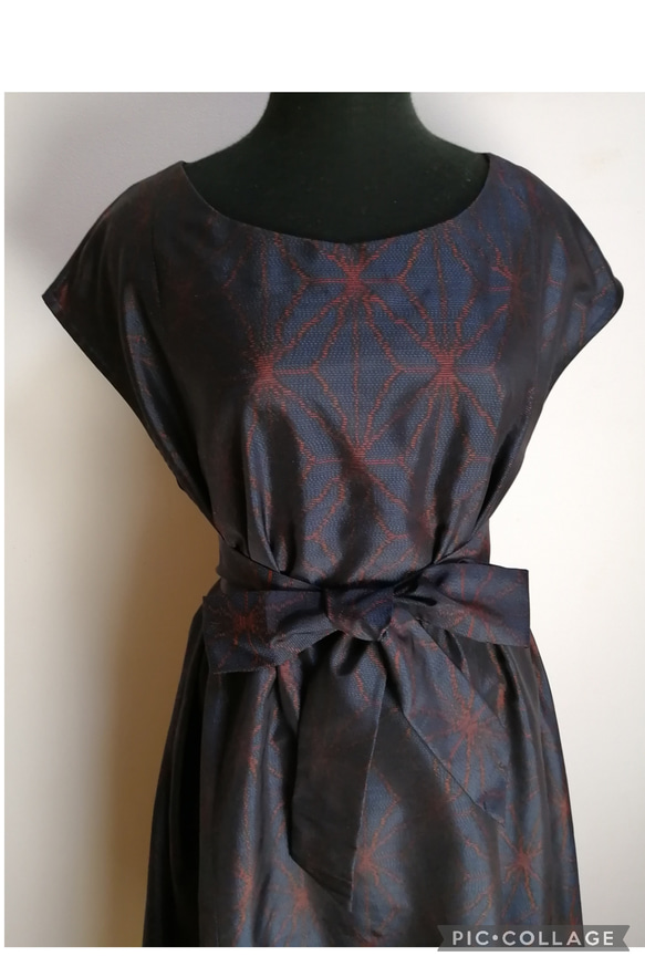 着物リメイク　ワンピース　ハンドメイド 