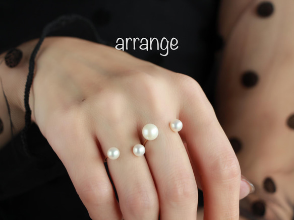 14kgf- W pearl ring (5mm/5mm) 8枚目の画像