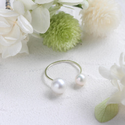 14kgf- W pearl ring(7mm/5mm) 第6張的照片