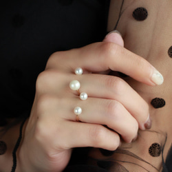 14kgf- W pearl ring set 第3張的照片