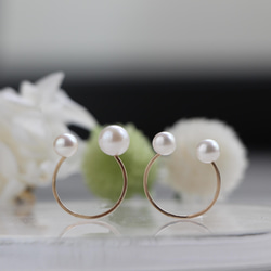 14kgf- W pearl ring set 4枚目の画像