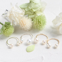 14kgf- W pearl ring set 第5張的照片