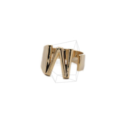 RNG-050-G [1piece] Initial Ring / Initials Ring, Band Ring / 可調 第2張的照片