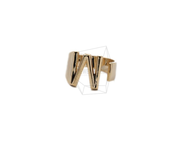 RNG-050-G [1piece] Initial Ring / Initials Ring, Band Ring / 可調 第2張的照片