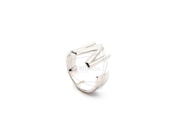 RNG-050-R [1piece] Initials Ring, Band Ring / 可調節 第1張的照片