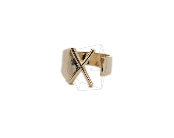 RNG-051-G [1piece] Initial Ring / Initials Ring, Band Ring / 可調 第2張的照片