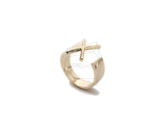 RNG-051-G [1piece] Initial Ring / Initials Ring, Band Ring / 可調 第1張的照片