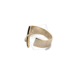 RNG-051-G [1piece] Initial Ring / Initials Ring, Band Ring / 可調 第3張的照片