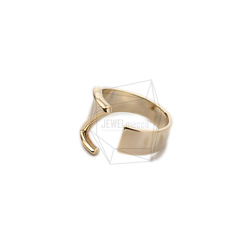 RNG-053-G [1piece] Initial Ring / Initials Ring, Band Ring / 可調節 第3張的照片