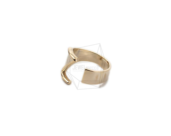 RNG-053-G [1piece] Initial Ring / Initials Ring, Band Ring / 可調節 第3張的照片