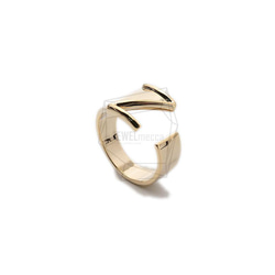 RNG-053-G [1piece] Initial Ring / Initials Ring, Band Ring / 可調節 第1張的照片