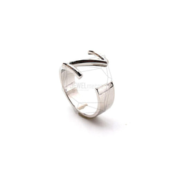 RNG-053-R [1piece] Initial Ring / Initials Ring, Band Ring / 可調 第1張的照片