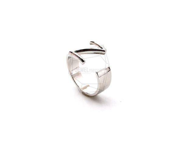 RNG-053-R [1piece] Initial Ring / Initials Ring, Band Ring / 可調 第1張的照片