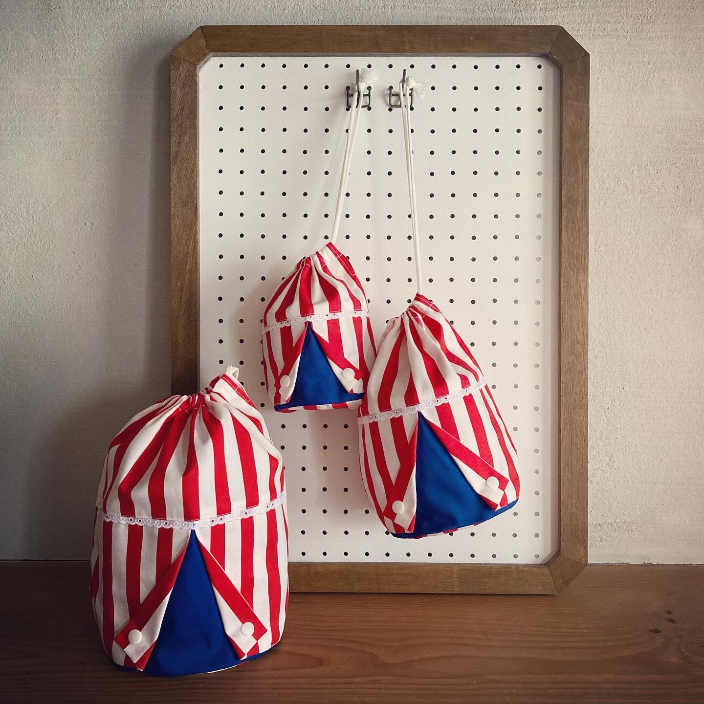 サーカス巾着３点セット　大中小