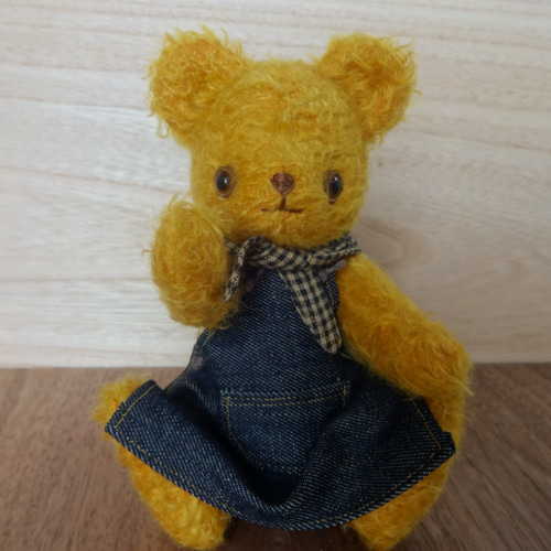 エプロンつけてるくまちゃん ぬいぐるみ mochigoharu 通販 13769054