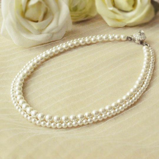 ビーズアクセサリーキット ビーズキット 【送料無料】ブリリアントパール・ネックレスキット（SN-059）