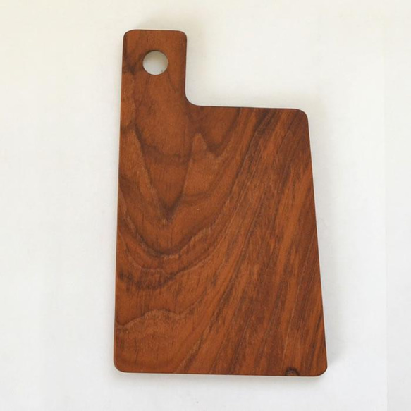 木製 チークウッド チーク カッティングボード ウッド 10×16 まな板 食器 皿 盛り付け トレー J-0035 4枚目の画像