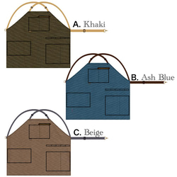 アウトドアキャンバスエプロン＜3色展開＞ 2枚目の画像
