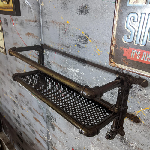 アメリカンヴィンテージ Style/ インダストリアル 飾り棚/ ウォール