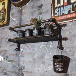 アメリカンヴィンテージ Style/ インダストリアル 飾り棚/ ウォール