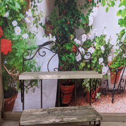 アイアン壁掛けハンガーラック・エキスパンドメタル棚・飾り棚 壁掛け