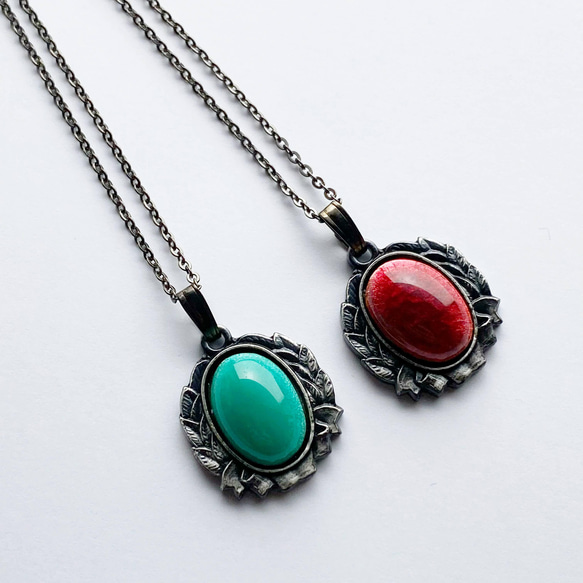 アンティーク　貴石　七宝　ペンダント 羽 【Emerald】七宝焼ペンダント 純銀胎有線七宝 | iichi 日々の