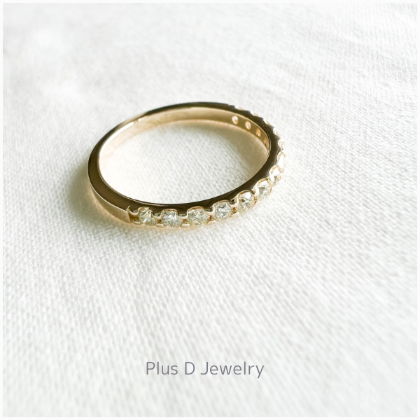 CED-050 K10YG ダイヤモンドリング  0.35ct