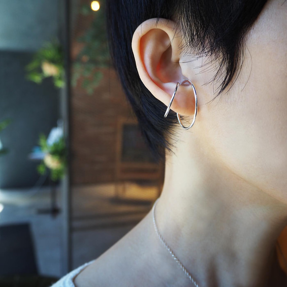 big pure earring_大純粹耳骨環 沒耳洞 耳環 耳夾 earcuff earclip earbang 第1張的照片